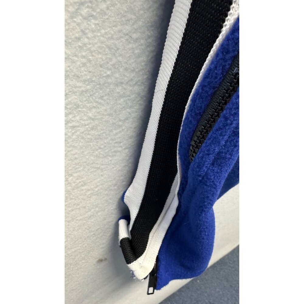 Vintage Cape Athletic Blue Track Pants With Black & White Stripes Size L - Picture 2 of 10